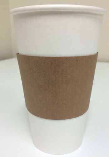 Plain Brown Kraft Coffee Sleeves - 100pcs.