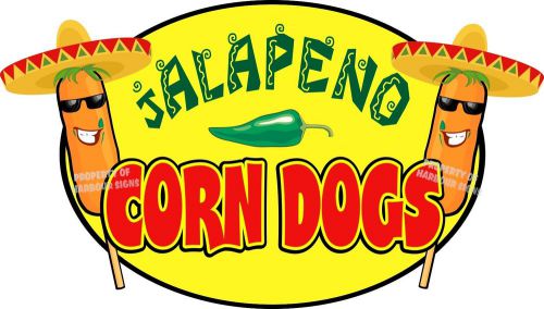 Jalapeno Corn Dogs Decal 36&#034; Hot Dogs Concession Food Truck Cart Restaurant