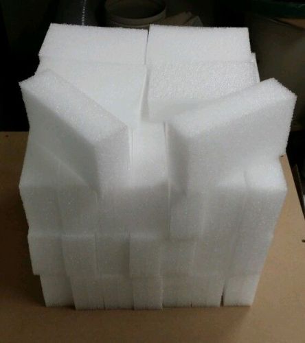 (48 qty lot) polyethylene plank foam 6.75&#034; x 4&#034; x 2&#034; density 1.7pcf  white pe for sale