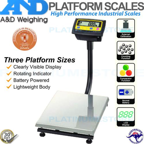 A&amp;D Premium Industrial Platform Scales Warehouse Parcel Scale 60KG/10g Capacity