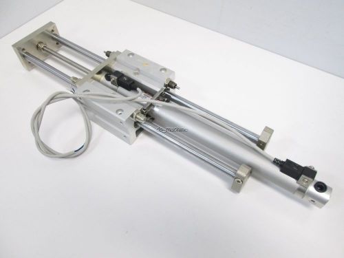 New smc mggmb20-250-g59-xc18 pneumatic guide cylinder, 20mm bore, 250mm stroke for sale