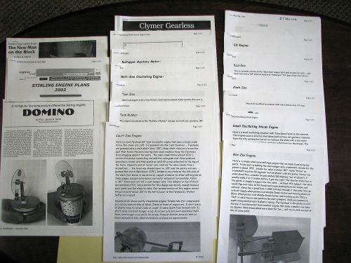 Lot of Plans, Pictures and Instructions for Variety of Hit and Miss Engines