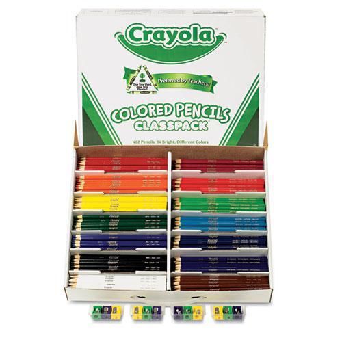 NEW CRAYOLA 688462 Colored Woodcase Pencil Classpack, 3.3 mm, 14 Assorted Color