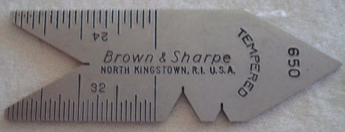 Brown &amp; Sharpe #650 Center Degree Gauge Gage tool