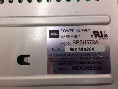 Toshiba BPSU672A Power Supply