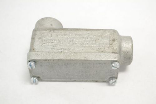 Crouse hinds 0elb2 condulet body cover outlet box 3/4in conduit b250348 for sale