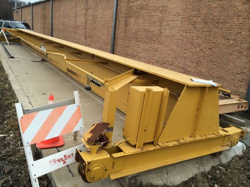 12-ton &amp; 3-ton overhead bridge crane system complete w/ support structure for sale