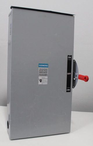Siemens General Duty Double Throw Safety Switch 240 V 200 amp DTGNF324NR