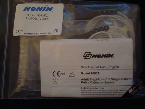 Nonin Medical Flexi-Form II 7000A Disposable Adult Sensor - 3 Per Pack
