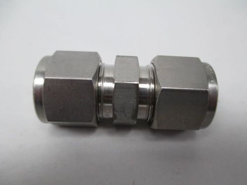 NEW SWAGELOK TUBE CONNECTOR UNION STAINLESS 1/2IN NPT HYDRAULIC FITTING D308301