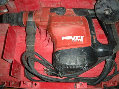 Hilti te76 rotary hammer drill chipping demolition hammer for sale