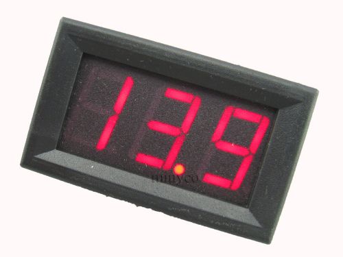 3 digit 0.56&#039; DC 7-100V 2-line red  led  Electric car Digital voltmeter Header