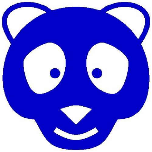 30 Custom Blue Panda Personalized Address Labels