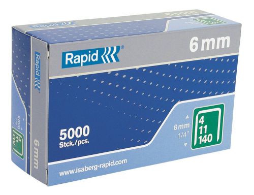 Rapid 25320100 11 Series Flat Wire Staples for Construction, 5000 Per Box