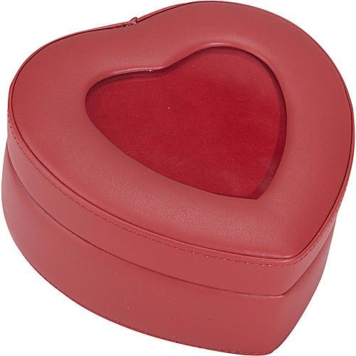 Royce Leather Sweetheart Framed Everything Box - Red Business Accessorie NEW