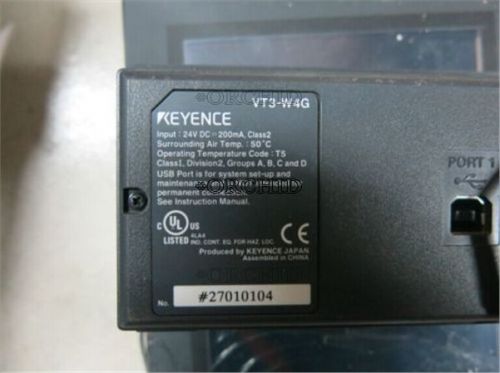 Used Keyence VT3-W4G Touch Panel Tested