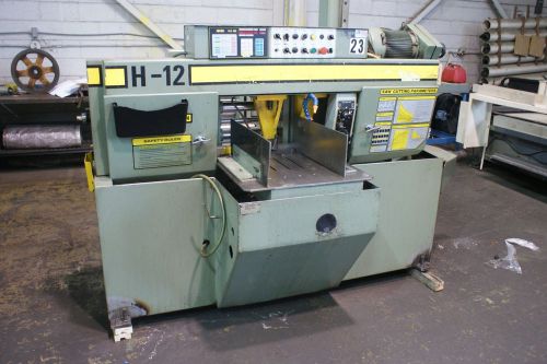 Used hyd-mech fully automatic dual post bandsaw hydmech h-12a great condition for sale