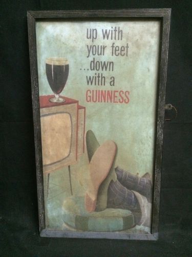 Original Irish Bar Furniture Guinness Stout Advertising Sign Dublin Pub, Ireland