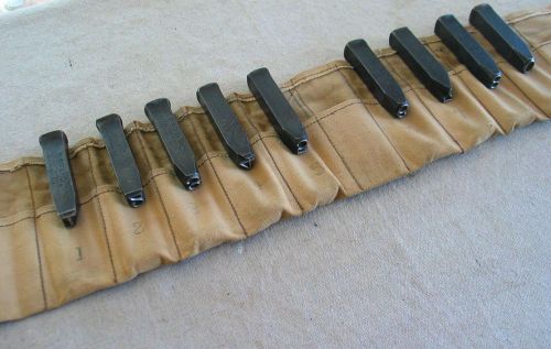 Old  hoggson &amp; pettis  yale brand new haven, conn. 1/2&#034; h.d. numeric punch set for sale