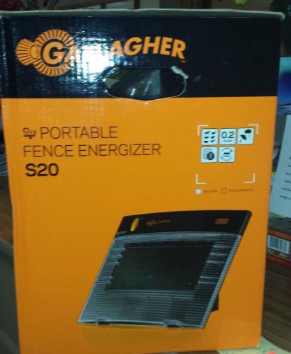 Gallagher portable fence energizer s20 for sale