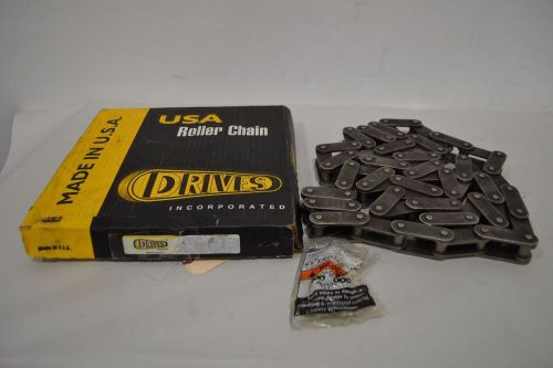 NEW DRIVES INCORPORATED C2080H-1R STAINLESS 2IN PITCH 10FT ROLLER CHAIN D323296