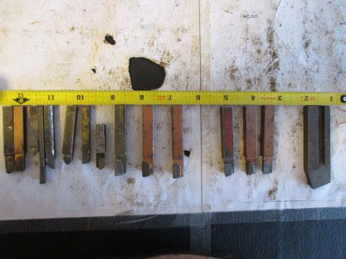 15 carbide tipped lathe tool bits machinist toolmakers tools  id.42