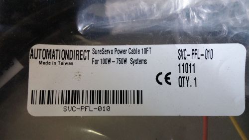 AUTOMATION DIRECT SVC-PFL-010 NEW SURESERVO POWER CABLE 10&#039; SEE PICS #A31