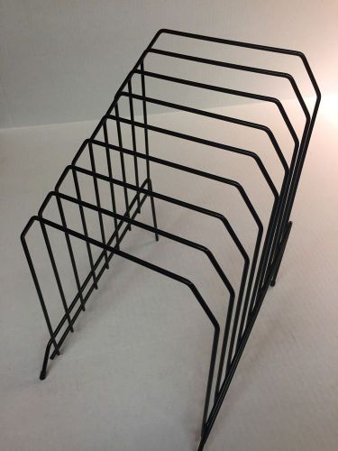 Step File Desk Organizer File Holder Fellowes Wire Black Inclined 8 sections