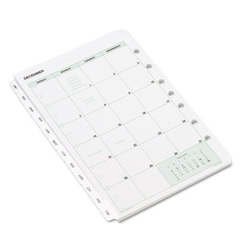 DAY-TIMER Dated 2-Page-per-Month Refill January-December, 5-1/2 X 8-1/2&#034; 2015
