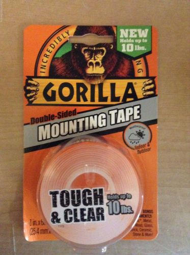Gorilla Tape Indoor Outdoor Mounting Double Sided Clear 10# Weatherproof 6065001