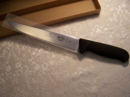 Victorinox Butcher Knife, Flank &amp; Shoulder Knife, 8&#034; blade, black fibrox handle