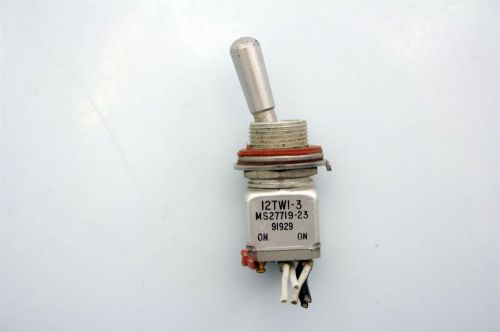 UND.LAB 5A-125VAC AIRCRAFT TOGGLE MICRO SWITCH ON-ON 12TW1-3 MS27719-23 91929