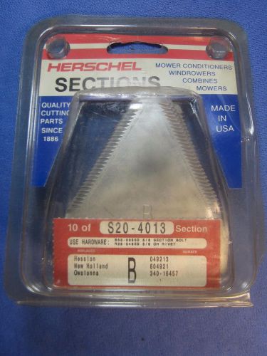 Herschel Adams Mower Combine Windrower Section Blades S20-4013 USA Pack of (10)