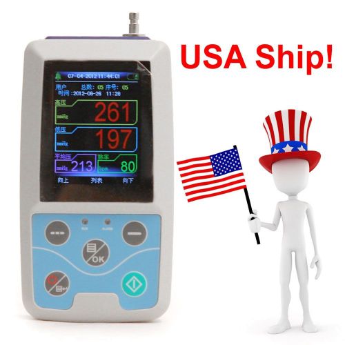 Ce ambulatory blood pressure monitor automatic 24h bp measurement + newsoftware for sale