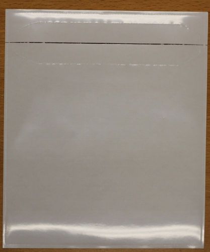 Clear poly sleeve with adhesive backing for cd/dvd (100pack) for sale