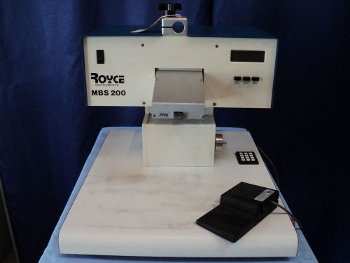 Royce mbs200 ball shear tester mbs 200 with 200g cartridge and foot pedal for sale