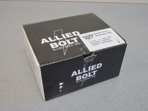 Allied Bolt Box of 100 5/16&#034; x 1-1/2&#034; Screws Model #4701 Hex Head Ratchet