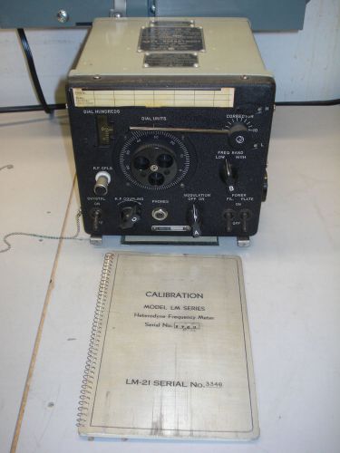 Vintage Heterodyne Frequency Meter Model LM 21 Type 74028-A Rare