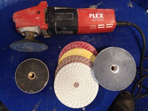 Flex L 1106 VE Electric Stone Polisher / Grinder With Extras