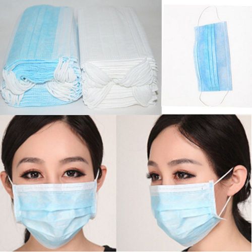 50Pcs Dental Medical Surgical Dustproof Disposable Ears Loop Face Mouth Mask