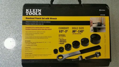 NEW KNOCKOUT PUNCH SET WITH WRENCH 9-PIECE SET 53732 SEN