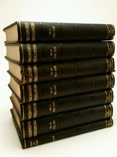 1917 MACHINERY&#039;S ENCYCLOPEDIA Vol 1-7 Complete Set Oberg Jones Industrial Press