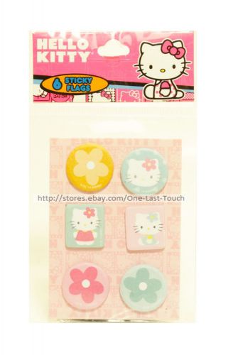 HORIZON 6pc Sticky Flags HELLO KITTY by SANRIO Pink+Green+Yellow GREAT 4 SCHOOL