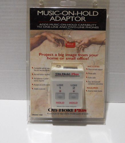 Music On Hold PLUS MOH adapter 2 line MOH 150 place phone line Brand NEW