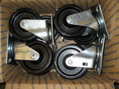 Lot of 32 4&#034; high temperature bakery rack hi-temp wheel caster asy buy 32 for sale