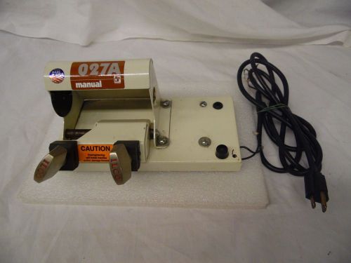 Ilco 027A Manual key Cutting Machine *PART ONLY* 1.5 Amp  With Power Cord USA