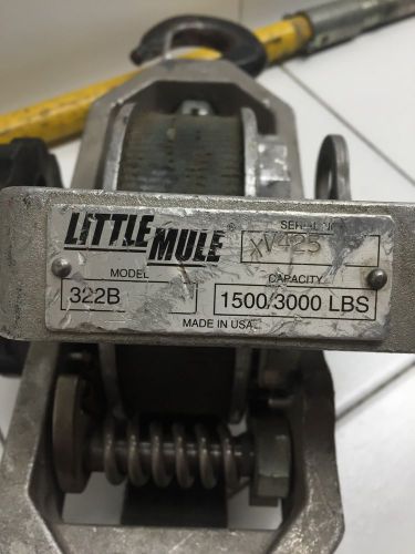Little Mule 322B 1.5 Ton (3000 LB) Lineman&#039;s Web Strap Rachet Hoist Come-Along