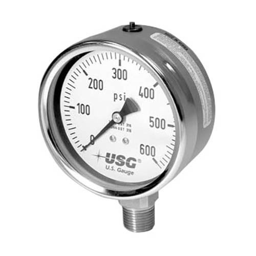 Ametek 256010 656-2 open front stainless steel pressure gauge - range for sale