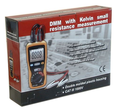 Dt-5302 small resistance 4-wire kelvin ohm capacitance voltage current amp meter for sale