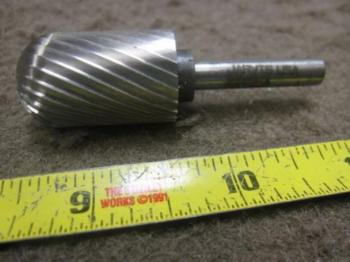 JARVIS 2509A HSS BURR  1 1/4&#034;  CYLINDER RADIUS END ROTARY FILE AIRCRAFT TOOL #1